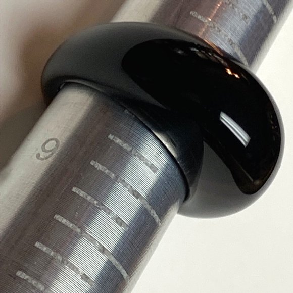 Brown Agate with Light Brown Strikes Polished Ring - Picture 6 of 8